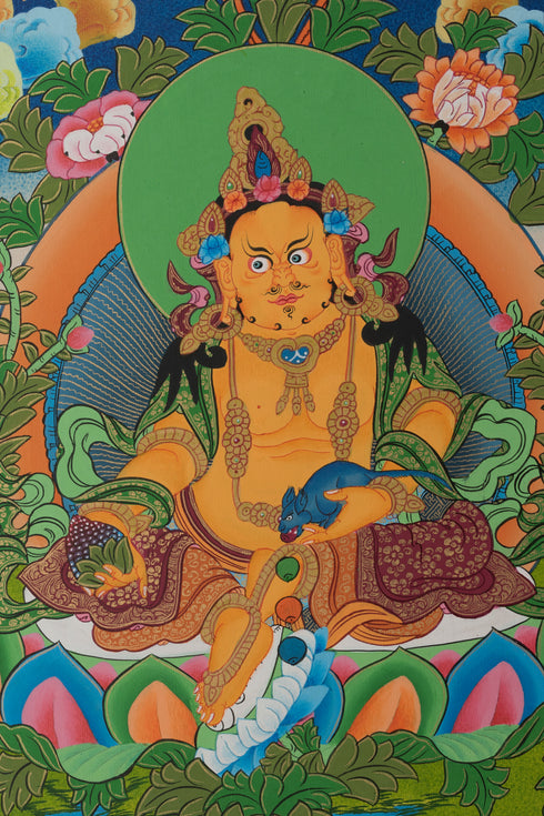 Kuber Thangka Art | Lord of Wealth | For wealth and good fortune